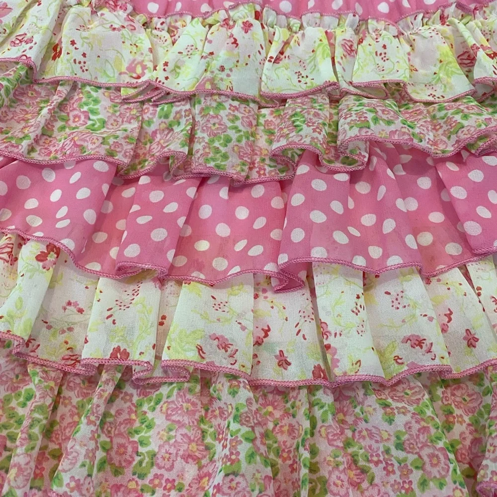 JUSTICE Girls 10 PINK Flapper TIERED DRESS